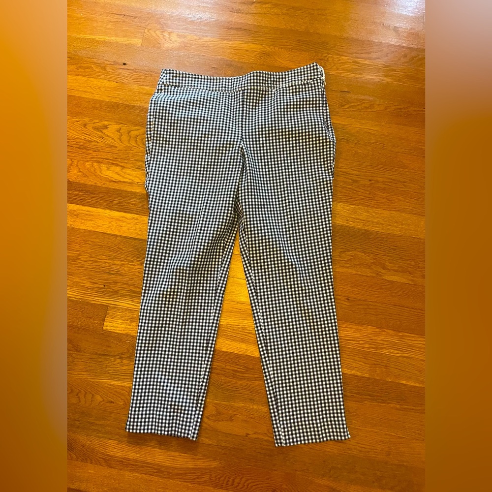 Talbots Gingham. Crop Leg